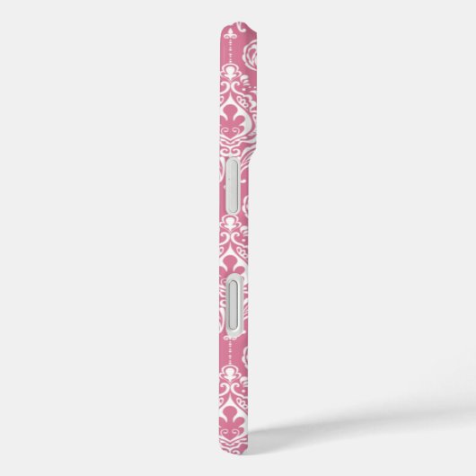 Roze Damask Case-Mate iPhone Case (Achterkant / Rechts)