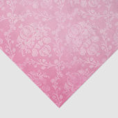  Roze Damask Christmas Tissuepapier (Detail)