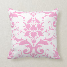Roze Damask Design Pillow