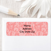 Roze Damask Etiket (Insitu)