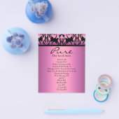 Roze Damask Flyer (Enkel)