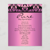 Roze Damask Flyer (Voorkant)