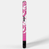 Roze Damask Gepersonaliseerd Gedrukt Fleur de lis Case-Mate iPhone Case (Achterkant / Rechts)