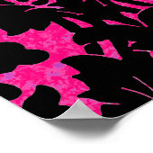 Roze Damask ~ Gift Wrapping Paper 16,50x10,68 Poster (Hoek)