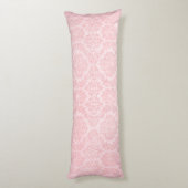 Roze Damask Glam Lichaamskussen (Achterkant (Verticaal))