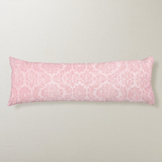 Roze Damask Glam Lichaamskussen (Voorkant)