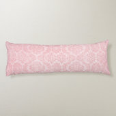 Roze Damask Glam Lichaamskussen (Achterkant)