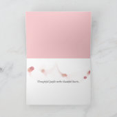 Roze Damask Hartelijk dank Bedankkaart (Binnen)