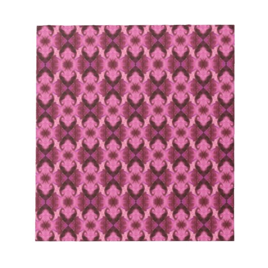 Roze Damask Hearts Notitieblok (Voorkant)