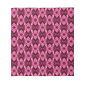 Roze Damask Hearts Notitieblok (Voorkant)