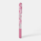 Roze Damask iPhone 16 Hoesje (Rechterkant)