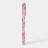 Roze Damask iPhone 16 Hoesje (Rechterkant)