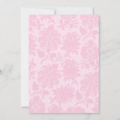 roze Damask Kaart (Achterkant)
