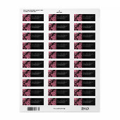 Roze  Damask Lace Fancy Etiket (Full Sheet)