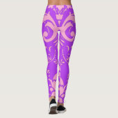 Roze Damask Leggings (Achterkant)