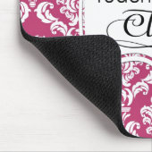 Roze Damask, leraren hebben klasse Muismat (Hoek)