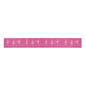 Roze Damask met Ballerinas Large Spool of Ribbon Grosgrain Lint (Voorkant)