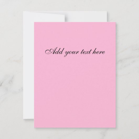 Roze Damask Monogram Wedding Invitations Kaart (Achterkant)