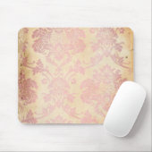 Roze Damask Muismat (Met muis)