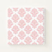 Roze Damask Name Script Notitieboek (Achterkant)
