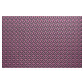 Roze Damask op Black Stof (Yard (91,4 cm))