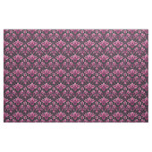 Roze Damask op Black Stof (Fat Quarter)