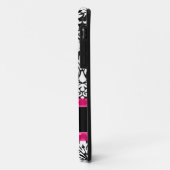 Roze Damask op maat Case-Mate iPhone Case (Achterkant/links)