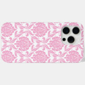 Roze Damask Patroon Case-Mate iPhone Case (Achterkant (horizontaal))