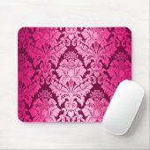 Roze Damask Patroon Muismat (Met muis)