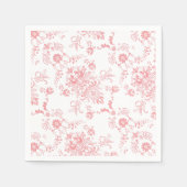 Roze Damask Servet (Voorkant)