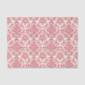 roze Damask sierpatroon Tissuepapier (Voorkant)