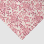 roze Damask sierpatroon Tissuepapier (Detail)