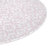Roze Damask-snijkaart Snijplank (Hoek)