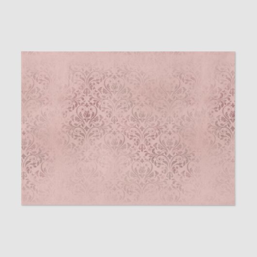 Roze Damask Tissuepapier (Voorkant)