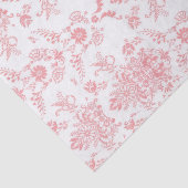 Roze Damask Tissuepapier (Detail)