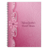 Roze Damask Vrijgezellenfeest notebook Notitieboek (Voorkant)