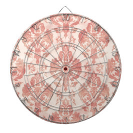 Roze Damast Waterverf Bloem Motief Vintage Patroon Dartbord