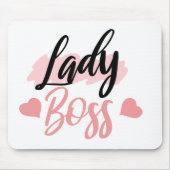 Roze dame baas formulering muismat (Voorkant)
