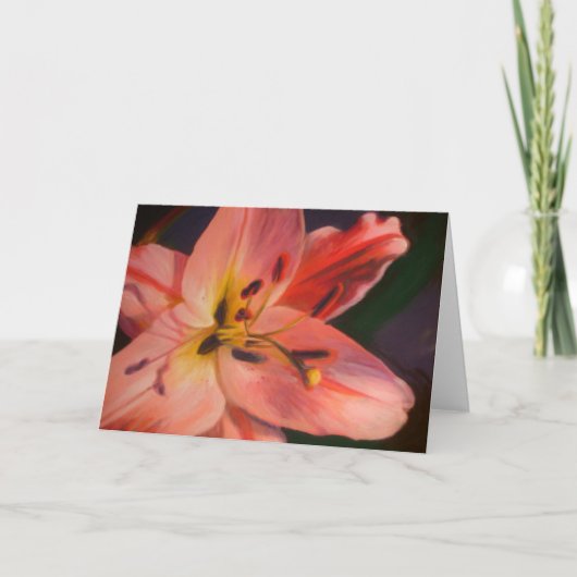 Roze dame bedankkaart (Voorkant)