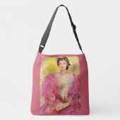 roze dame crossbody tas (Achterkant)
