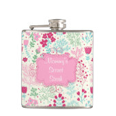 Roze dame heupfles (Voorkant)