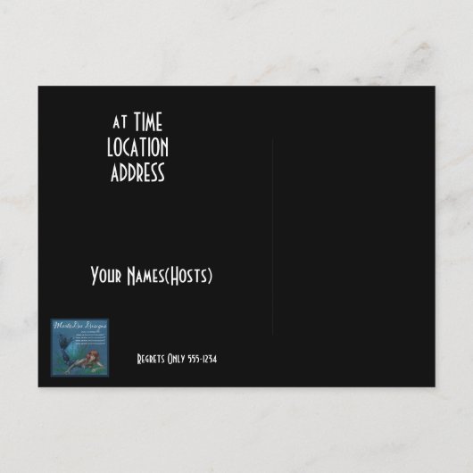 Roze dame in een roze Pet/Handhaaienuitnodiging Uitnodiging Briefkaart (Achterkant)