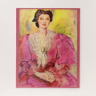 roze dame legpuzzel