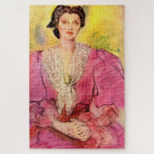 roze dame legpuzzel (Verticaal)