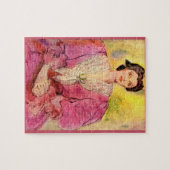 roze dame legpuzzel (Horizontaal)