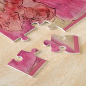 roze dame legpuzzel (Zijkant)