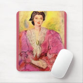 roze dame muismat (Met muis)