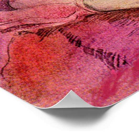 roze dame poster (Hoek)