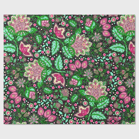 Roze Dame Slipper Bloem NH State Wildflower Cadeaupapier (Vlak)