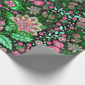 Roze Dame Slipper Bloem NH State Wildflower Cadeaupapier (Hoek)